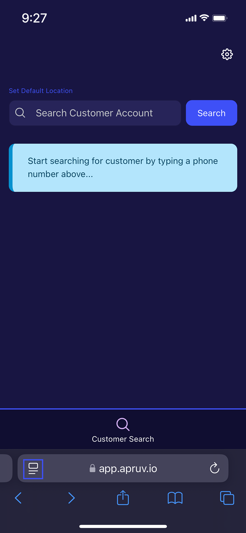 Tap the aA icon in Safari's address bar